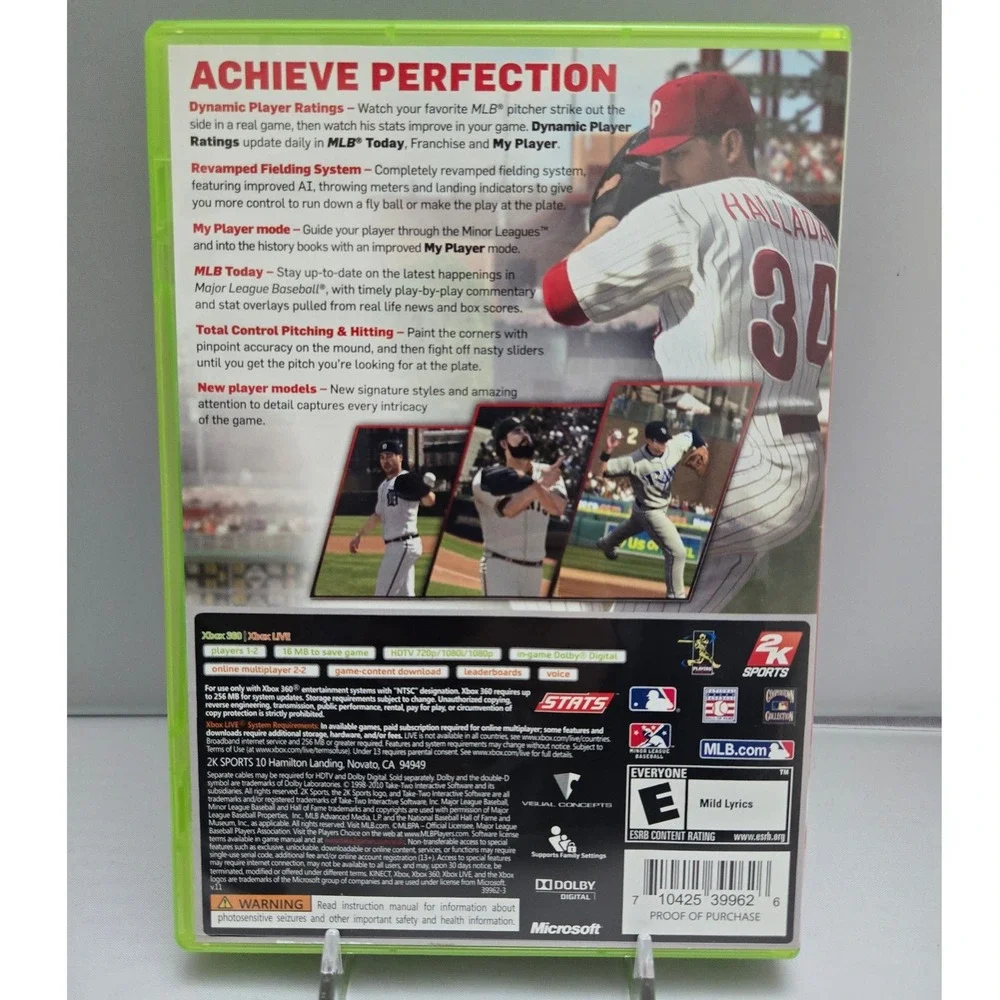 Major League Baseball 2K11 & 2K12 Bundle - Xbox360 - Complete CIB 2 Games Tested